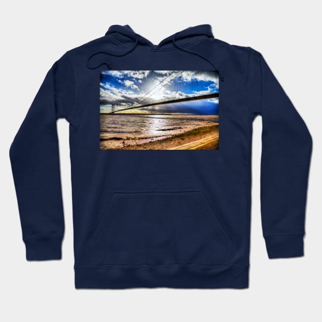 Humber Bridge, Single Span Suspension Bridge Hoodie by tommysphotos